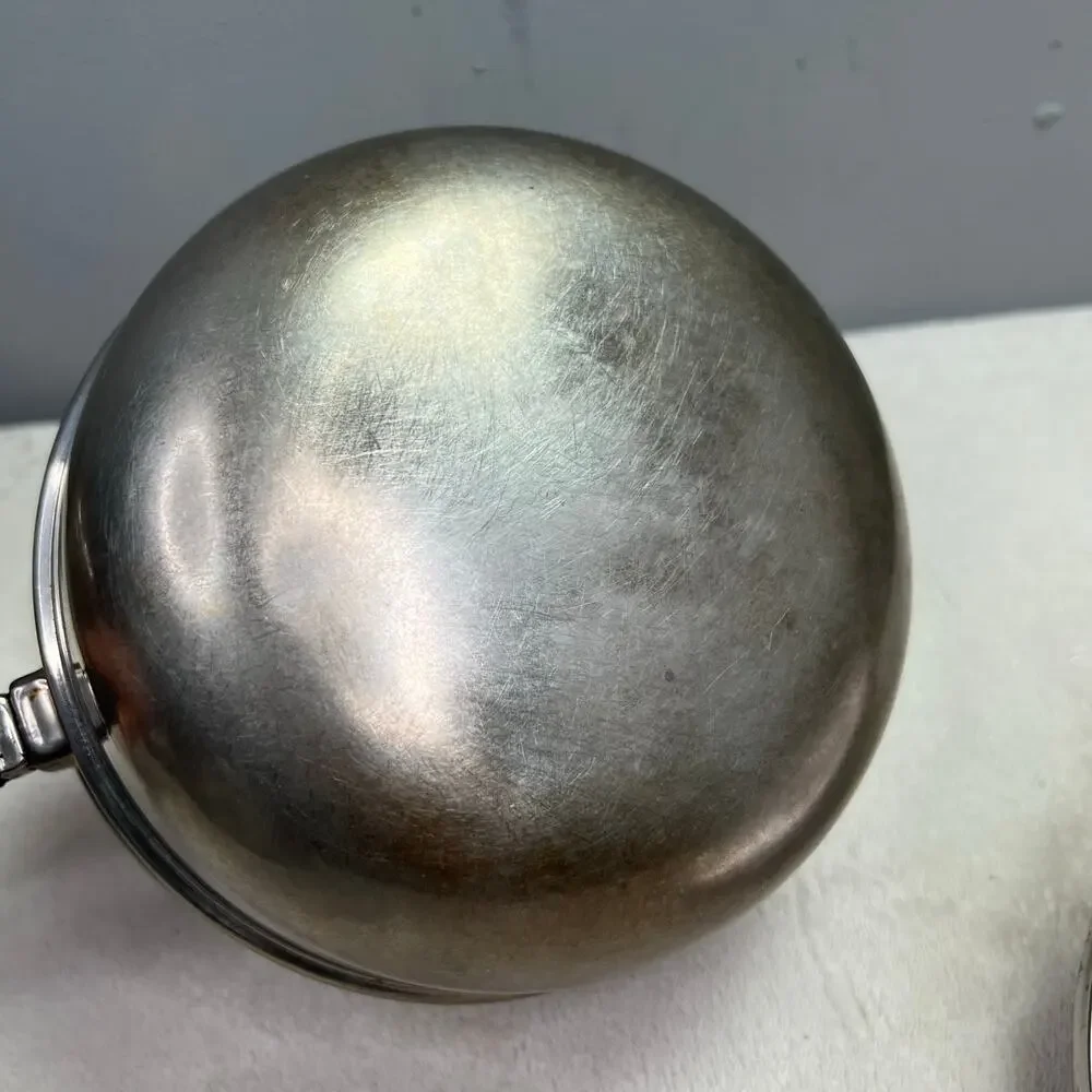 Vintage Farberware Double Boiler Insert Pan with Lid Stainless Steel 2 - 2.5 Qt